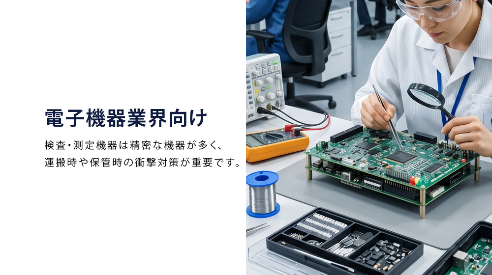 電子機器業界向け収納ケース製作事例