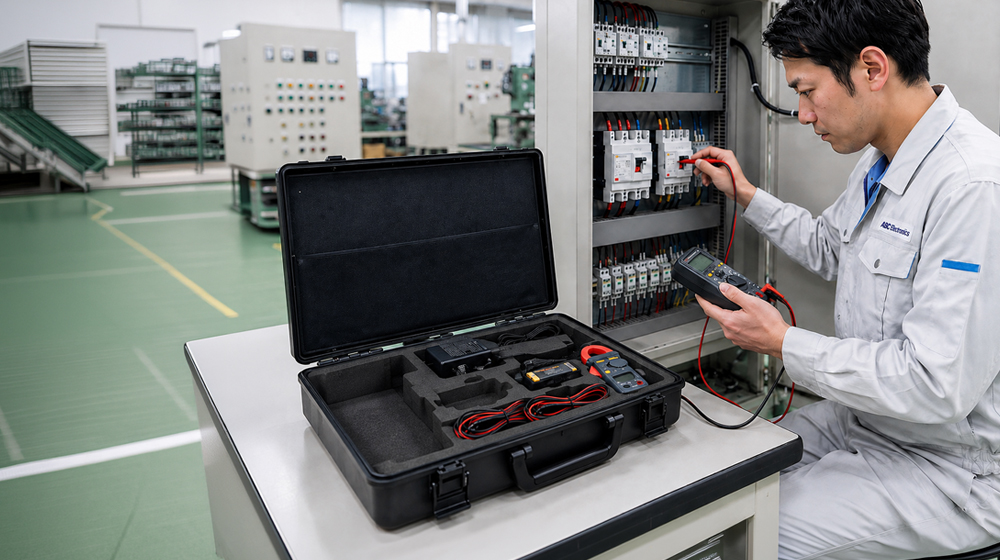 機器に合わせて内装加工したハードケース