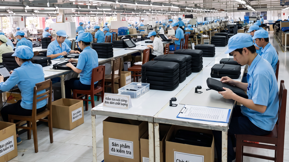 ベトナム協力工場の生産現場